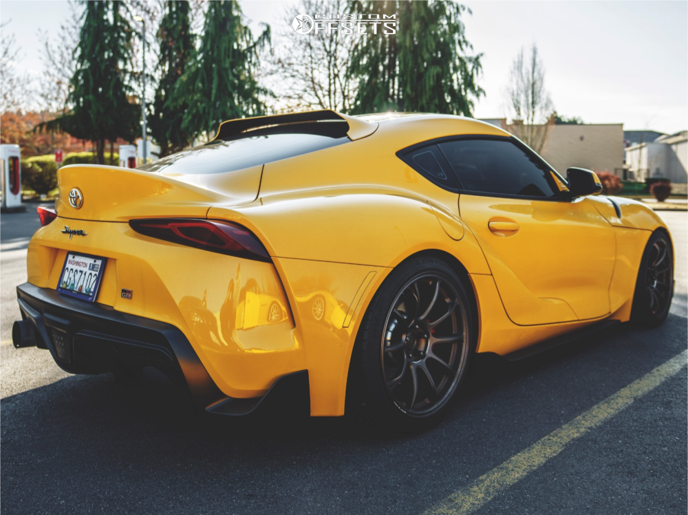 2023 Toyota GR Supra with 19x9.5 22 Volk Ze40 and 265/30R19