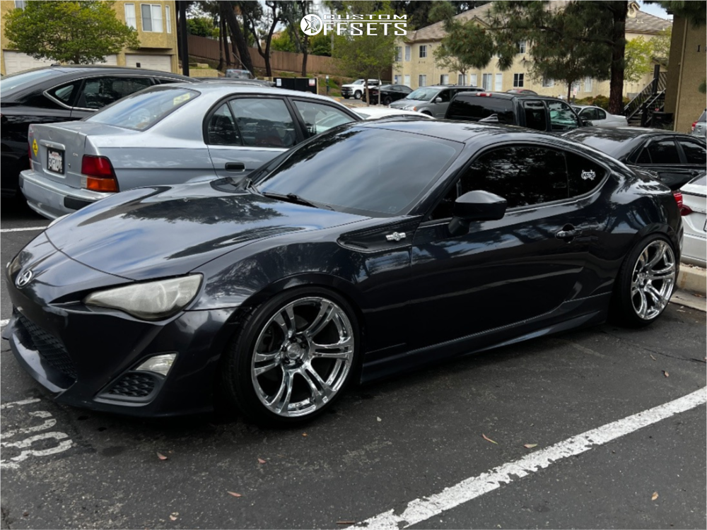 2013 Scion FR-S with 18x9.5 22 Kansei Neo and 255/35R18 Michelin