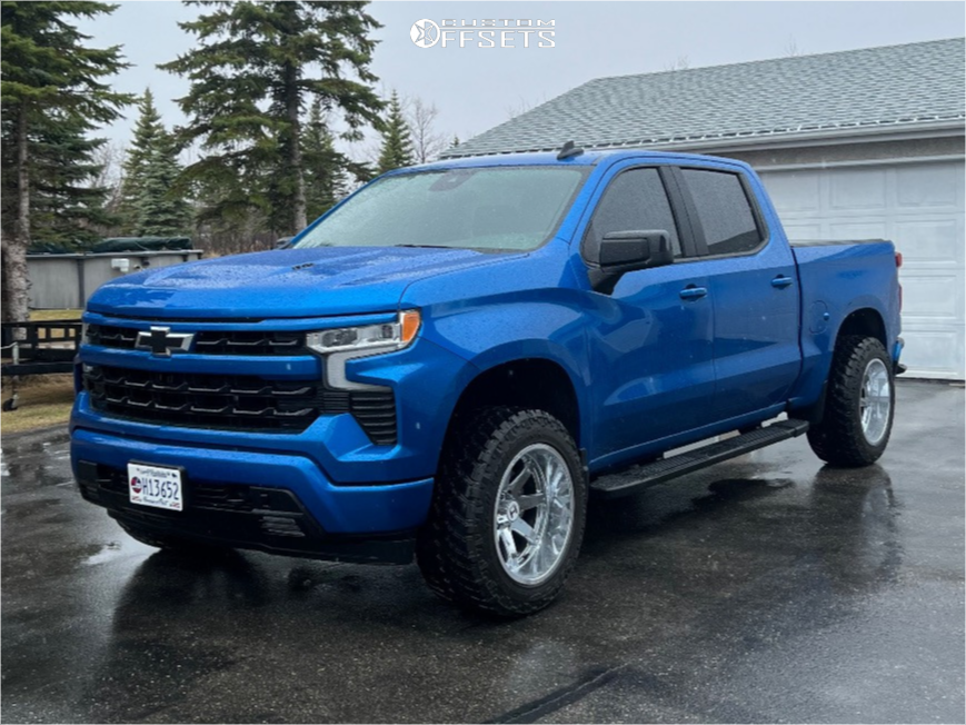 2023 Chevrolet Silverado 1500 with 20x12 -44 Hostile Alpha and 295