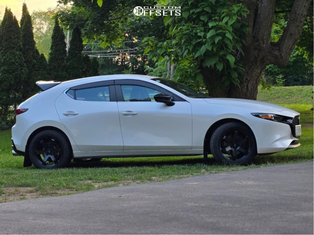 2021 Mazda 3 with 18x8.5 35 AVID1 Av6 and 235/40R18 Lexani Lxuhp