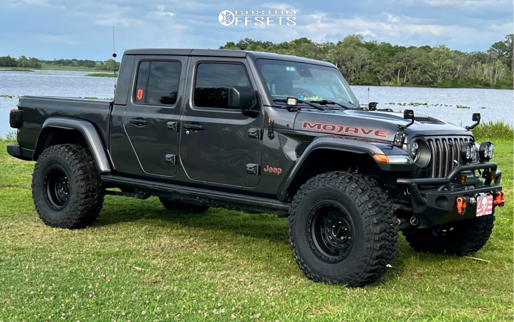 2020 Jeep Gladiator with 17x10 -25 Vision Tactical and 37/12.5R17