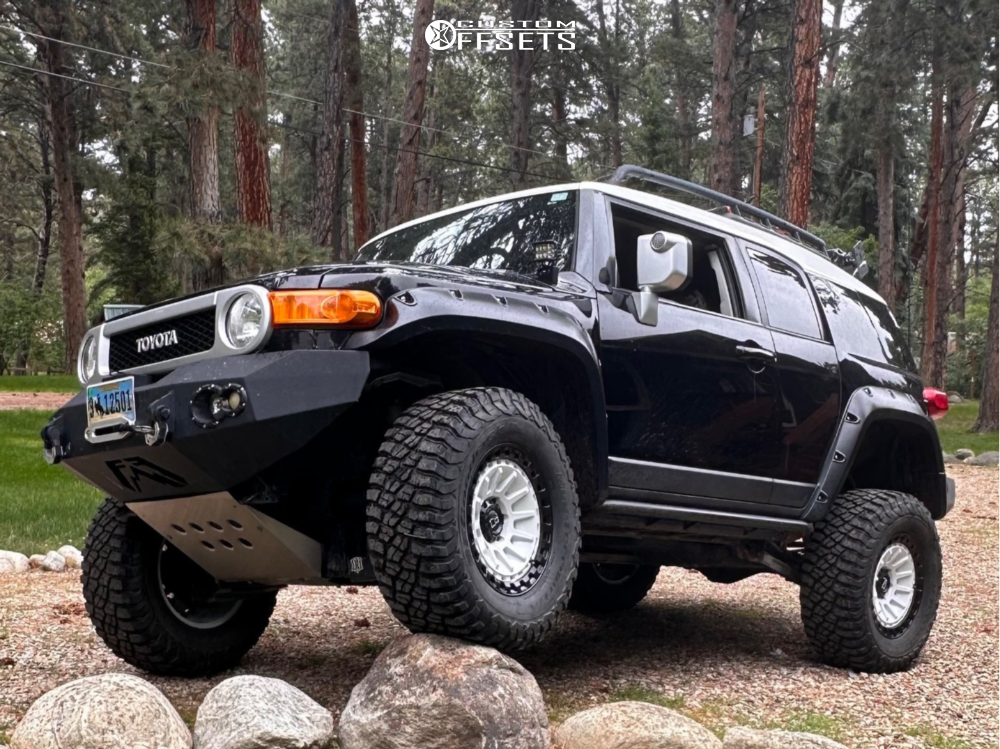 2010 Toyota FJ Cruiser with 18x9 0 Black Rhino Barrage and 35/12.5