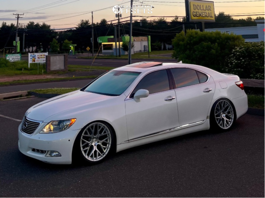 2007 Lexus LS460 with 20x9 30 Aodhan Aff9 and 235/35R20 Lexani Lx