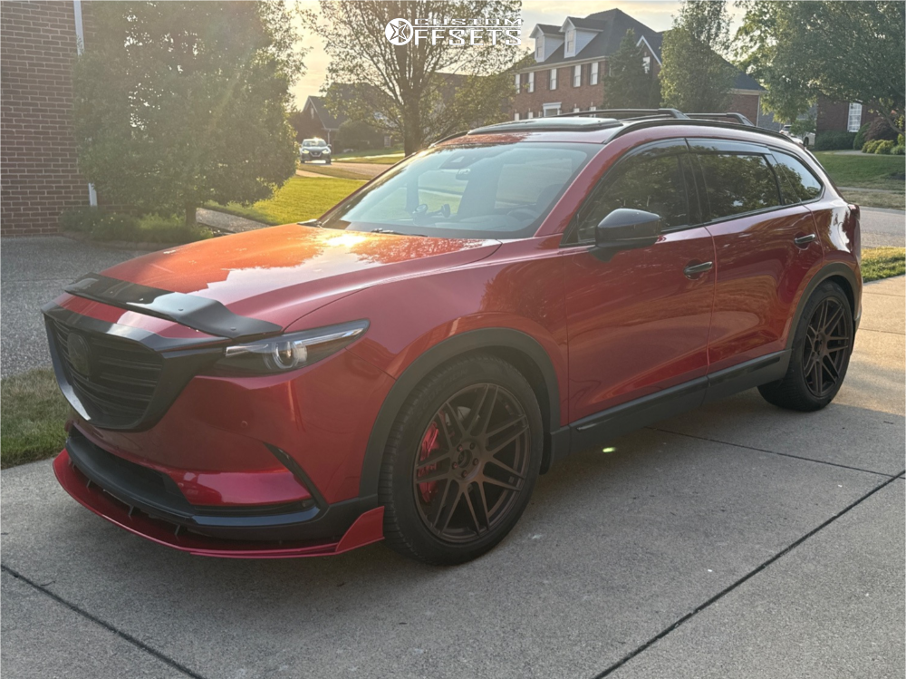 2021 Mazda CX-9 with 22x10 35 Curva Cff300 and 285/45R22 Pirelli