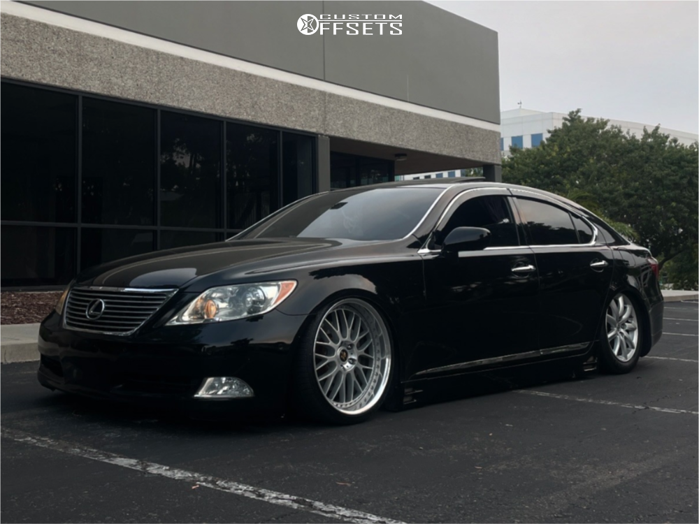 2008 Lexus LS460 with 20x10.5 16 Work VS-XX and 235/35R20 Accelera
