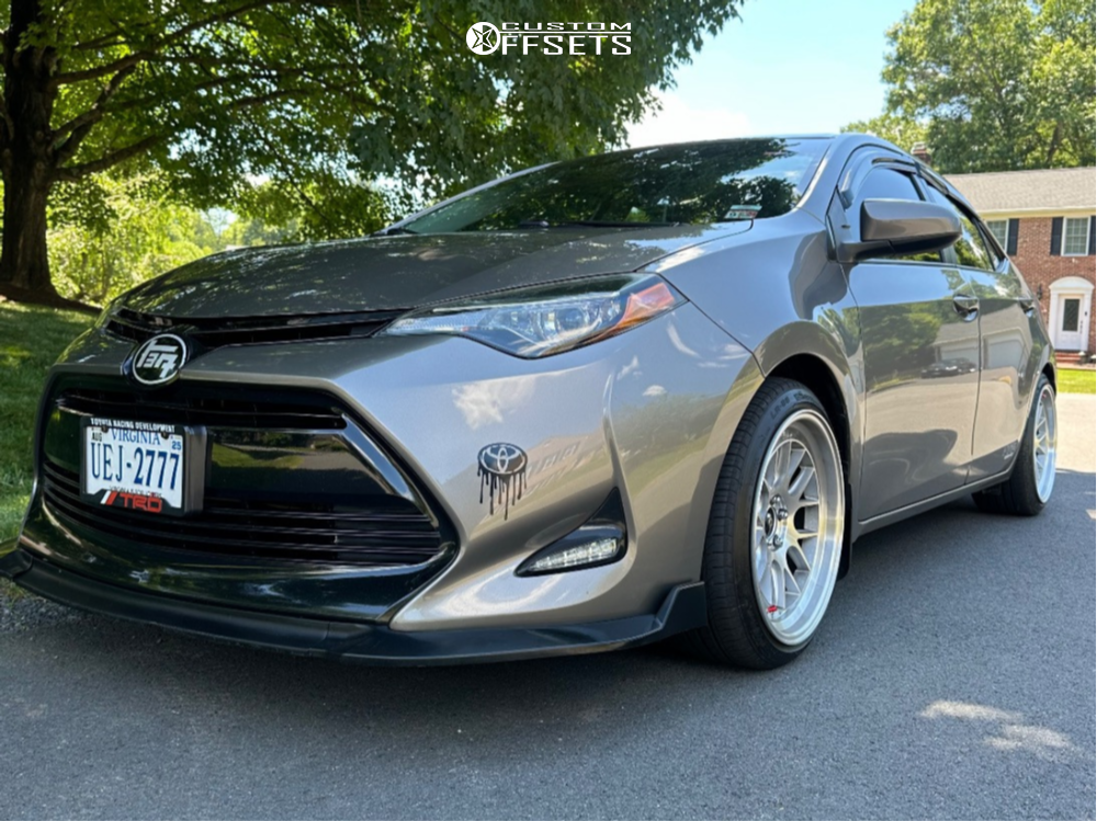 2018 Toyota Corolla with 18x9.5 35 Aodhan Ds06 and 225/40R18