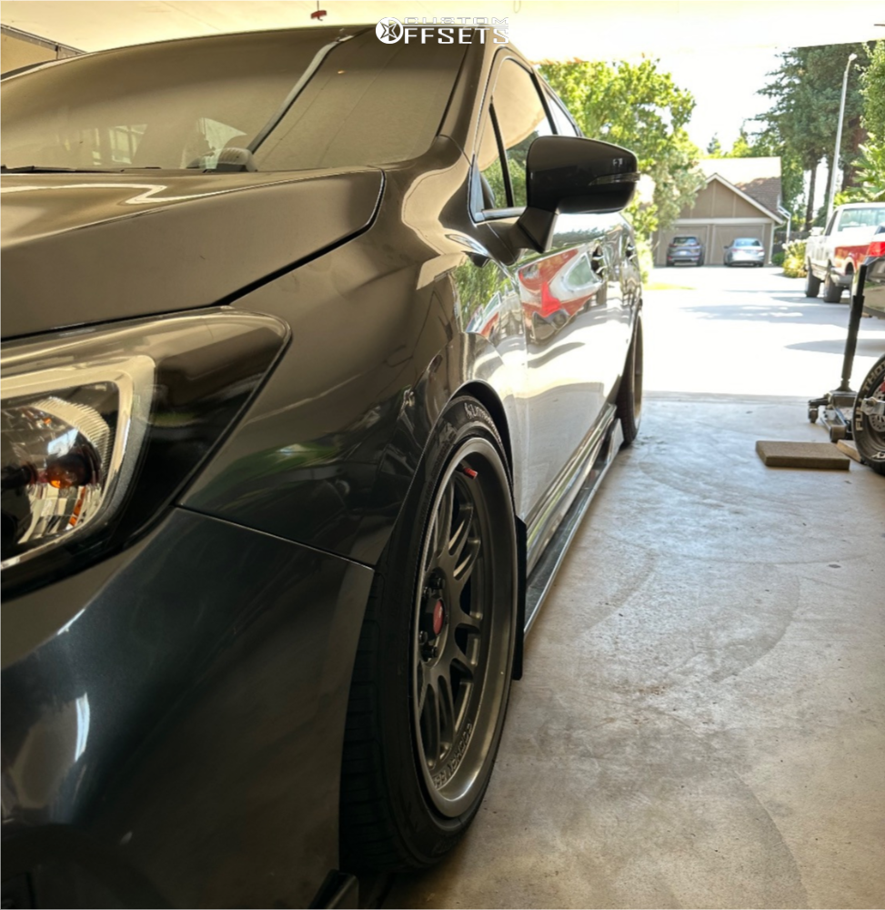2019 Subaru Impreza with 18x9.5 35 Aodhan Ah07 and 245/40R18