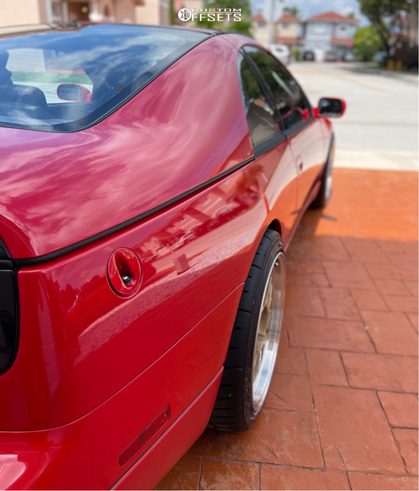 1993 Nissan 300ZX with 18x9.5 25 BBS Lm and 235/40R18 Falken