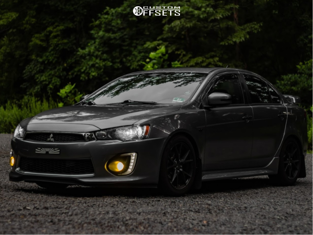 2017 Mitsubishi Lancer with 17x7.5 45 Enkei Phoenix and 215/50R17
