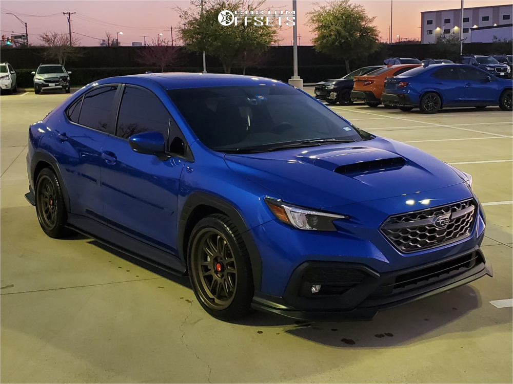 2022 Subaru WRX with 18x8.5 35 Aodhan Ah07 and 245/40R18 Dunlop Sp