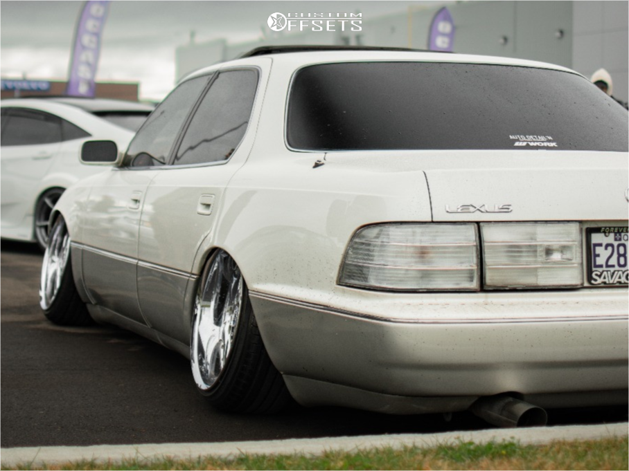 1993 Lexus LS400 with 19x10 20 Work Ls207 and 215/35R19 Zeta Ztr10