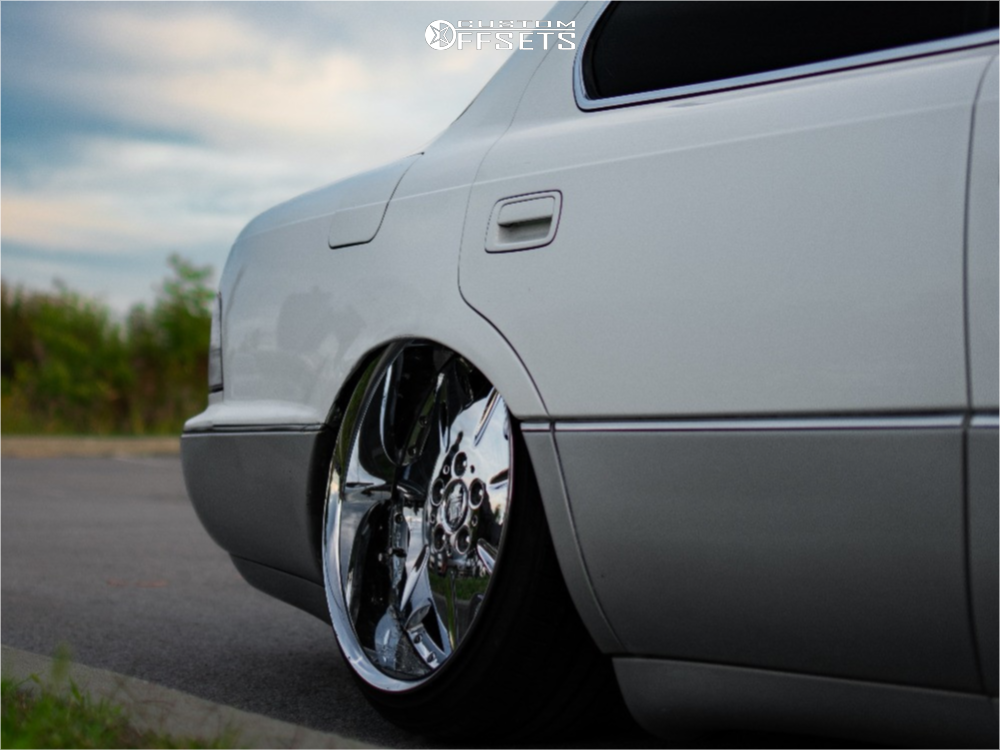1993 Lexus LS400 with 19x10 20 Work Ls207 and 215/35R19 Zeta Ztr10