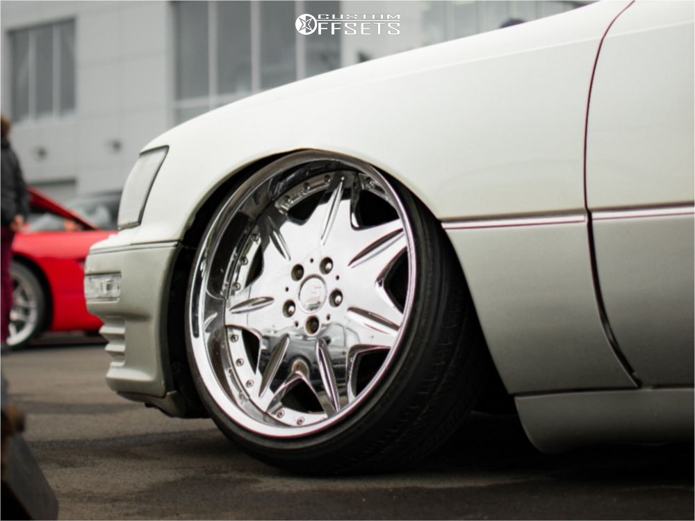 1993 Lexus LS400 with 19x10 20 Work Ls207 and 215/35R19 Zeta Ztr10