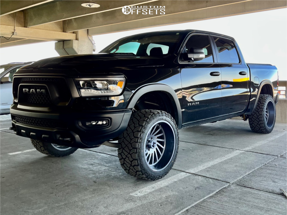 2021 Ram 1500 with 22x12 -51 ARKON OFF-ROAD Caesar and 33/12.5R22