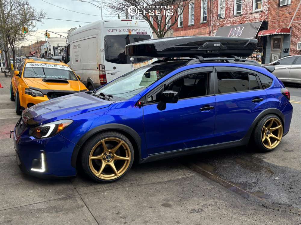 2013 Subaru XV Crosstrek with 18x10.5 12 Kansei Tandem and 235