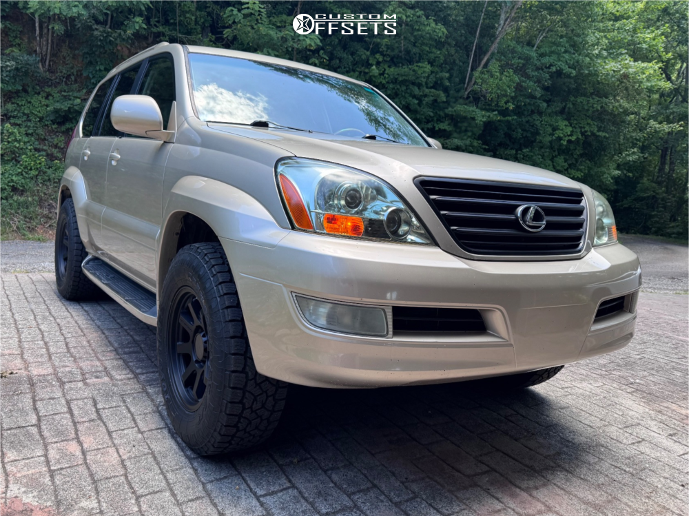 2007 Lexus GX470 with 17x8.5 -10 Vision Flow and 265/70R17 Toyo
