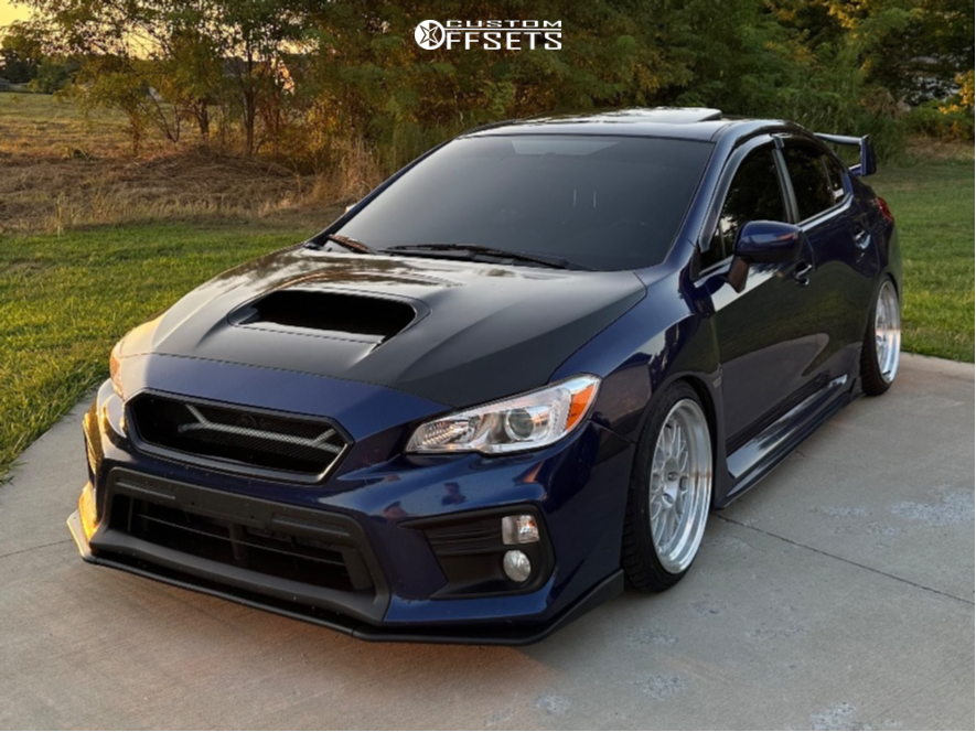 2021 Subaru WRX with 18x9.5 30 Aodhan Ah02 and 225/40R18 Black