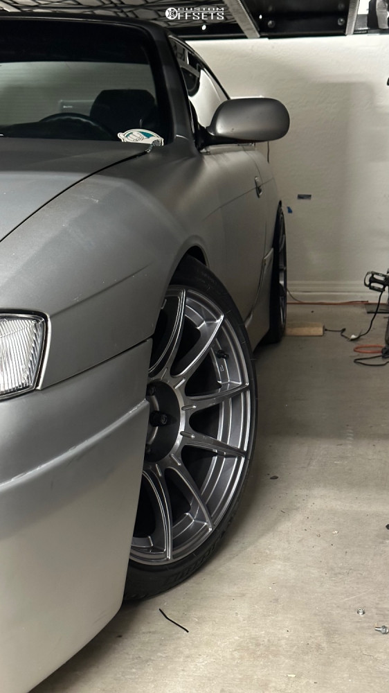 1995 Nissan 240SX with 18x9.5 15 SSR Gtx01 and 235/40R18 Michelin