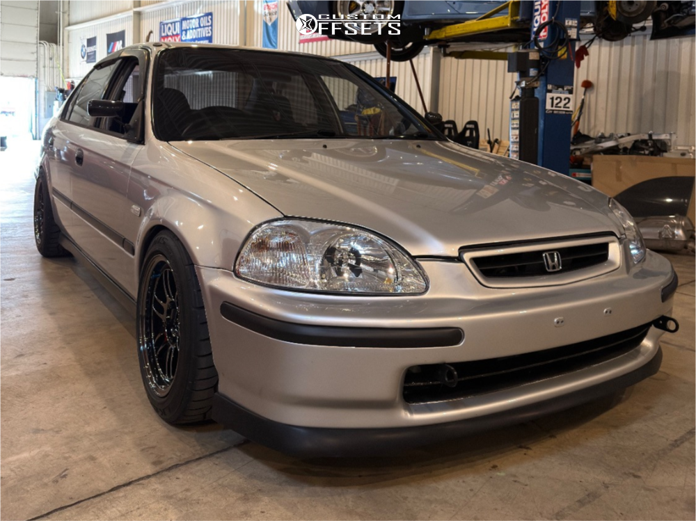 1996 Honda Civic with 15x8 28 Enkei Rpf1 and 205/50R15 Falken