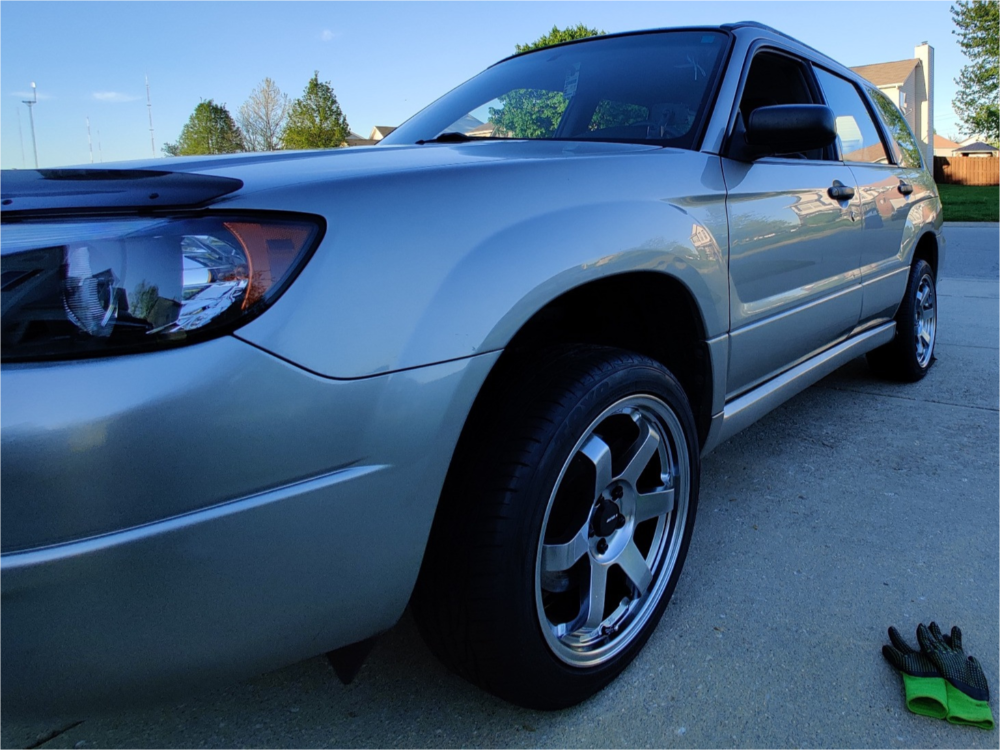 2006 Subaru Forester with 17x8 35 AVID1 AV6 and 225/45R17 Toyo