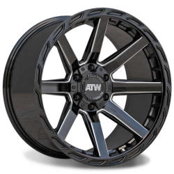 ATW Everglades  22x10 -18 - Black Milled
