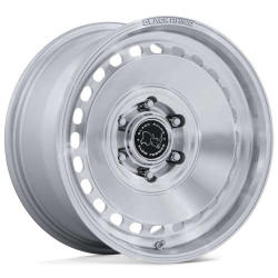 Black Rhino Basin BR036 17x8 +32 - Silver Machined