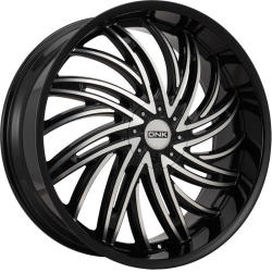 DNK 701 24x10 +30 - Black Machined
