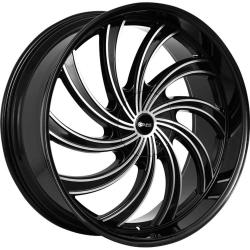 Eclipse 104  24x9.5 +25 - Black Machined