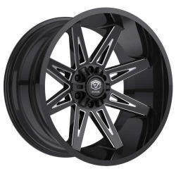 Edge Off Road 304 304BM 22x12 -44 - Black Milled