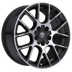 Edge Street 356 356MB 18x8 +40 - Black Machined