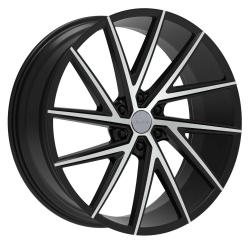 Elure 50  24x9.5 +24 - Black Machined