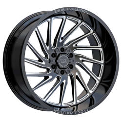 EVOK Evolution EV505  22x12 -44 - Black Milled