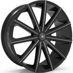 Karma Kustoms K2  26x9.5 +25 - Black Milled