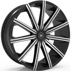 Karma Kustoms K2  26x9.5 +25 - Machined Black