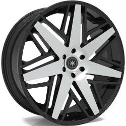 Karma Kustoms K8  26x10 +30 - Machined Black