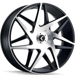 Kraze Phase 192 22x9.5 +30 - Machined Black