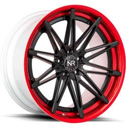 Noir Elite NR108  20x10 +40 - Black Red