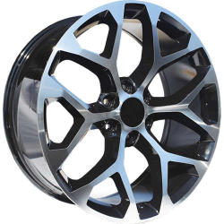 OE Replica Wheels Chevrolet Snowflake  20x9 +24 - Machined Gloss Black