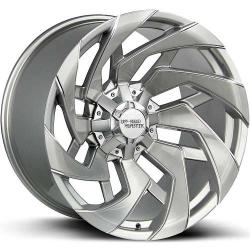 Off Road Monster M24 22x12 -44 - Silver