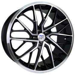 Truform TF-105  20x10 +42 - Black Machined