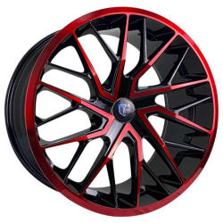 Truform TF-105  20x10 +42 - Black Red