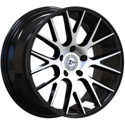 Zenas ZW03 20x8.5 +35 - Black Machined