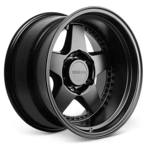 9SiX9 FIVE-2 Deep Matte Black 16x8 -10mm with Falken Ziex ZE950