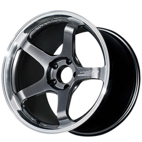 Advan Racing GT Beyond Hyper Platinum Black with a Machined Lip 