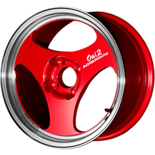 Advan Racing Oni 2 Candy Red with a Machined Lip 15x6.5 +35mm with
