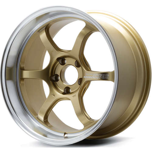 アドバンRS パイロットスポーツ4 225/40/18 ADVANracing Advan Racing R6 Racing Brass Gold with a Machined Lip 18x9.5 +12mm