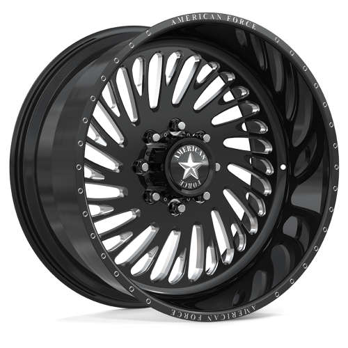 American Force Imperial SS 24x14 -73 Black Milled | N54L-2414-5x550-SF ...