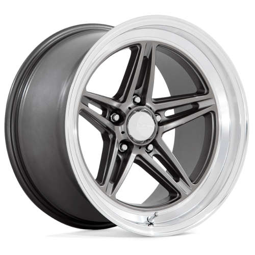 American Racing Vintage Groove Anthracite Gray with a