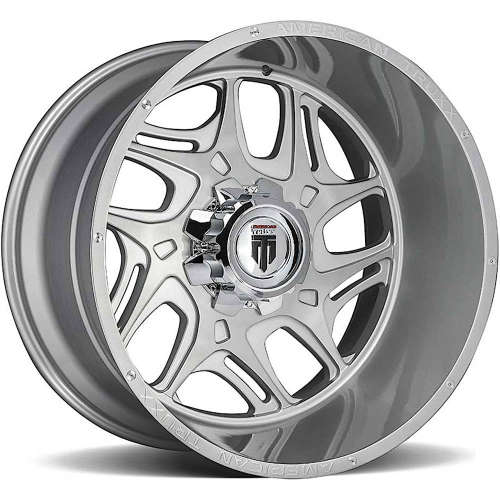 American Truxx Sweep 24x14 76 Brushed AT1900241483BT Custom Offsets