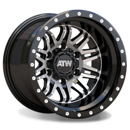 ATW Patton 15x10 -44 Black Machined | PAT150357 | Custom Offsets